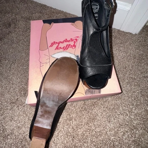 Jeffrey Campbell Black and Brown Platform Heels - Picture 3 of 5